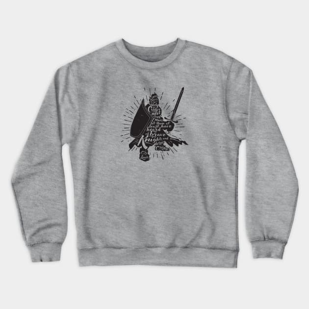 Knight: C.S. Lewis Crewneck Sweatshirt by DavidByronHicks